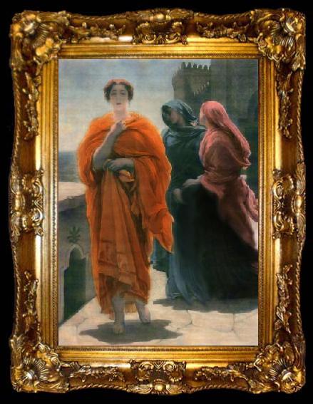 framed  Frederic Leighton, 1st Baron Leighton Helen of Troy, ta009-2